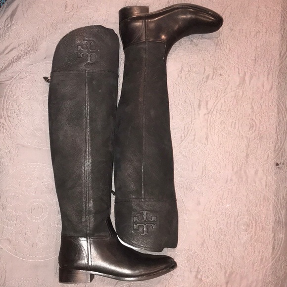 Size 8 over the knee Tory Burch suede boots - Picture 3 of 8